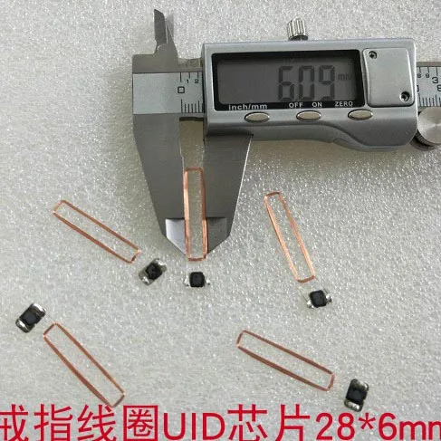 28*6*0 35 мм 13 56 мгц ISO14443A UID изменяемая катушка COB RFID пассивный чип антенны бирки 10