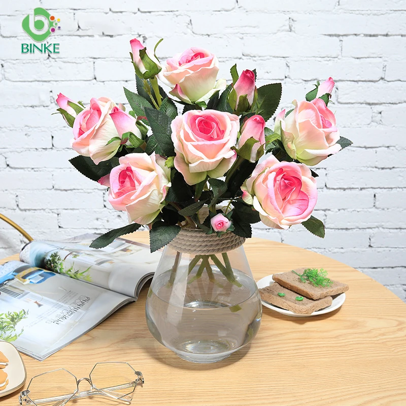

6Pcs Artificial Flowers Forever Rose Flower Branch Wedding Party Garden Accessories Valentine Day Flores Garland