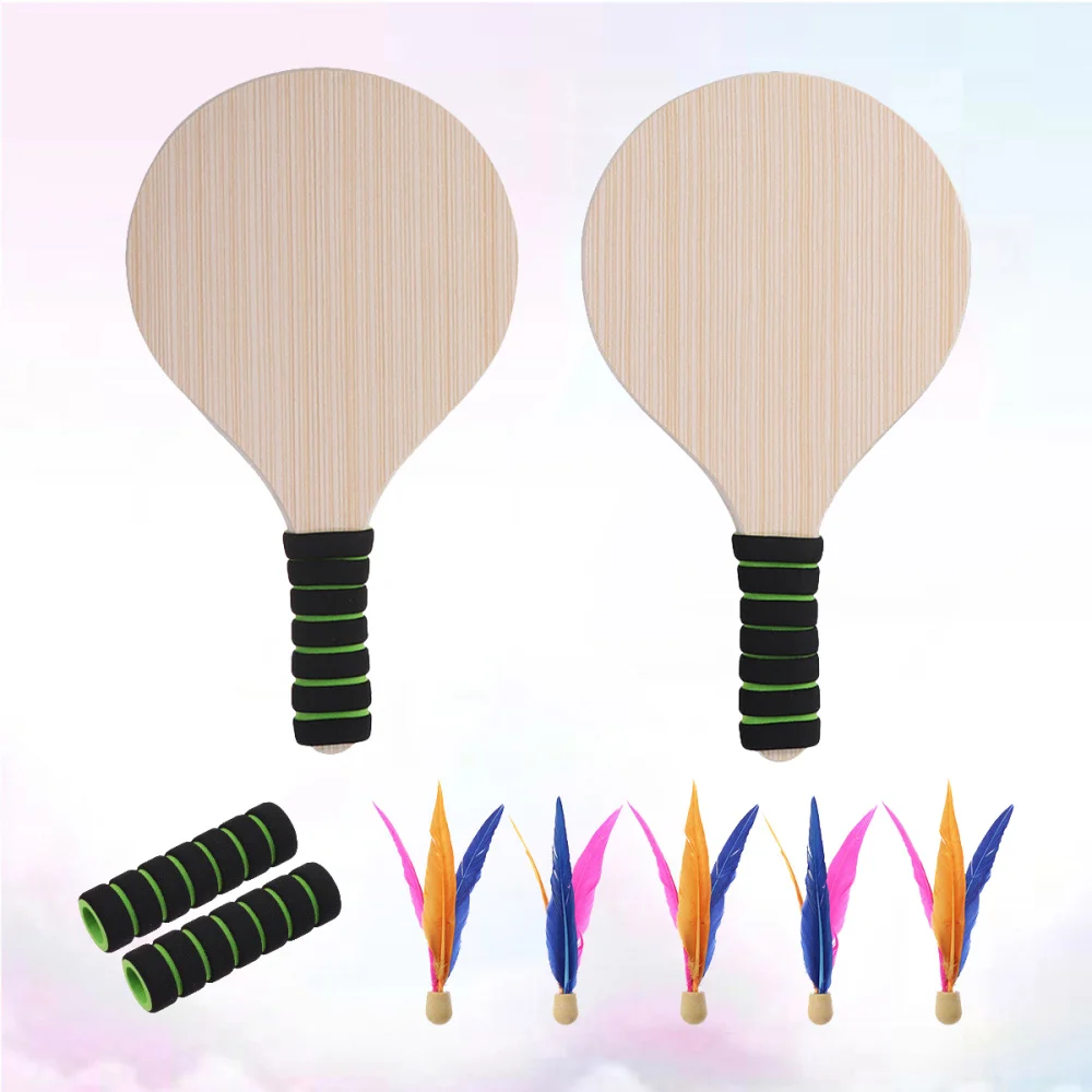 

Beach Paddle Game Set Beach Paddle Badminton Racket Indoor And Outdoor Badminton Game Battledore For Children Teenagers (Ra