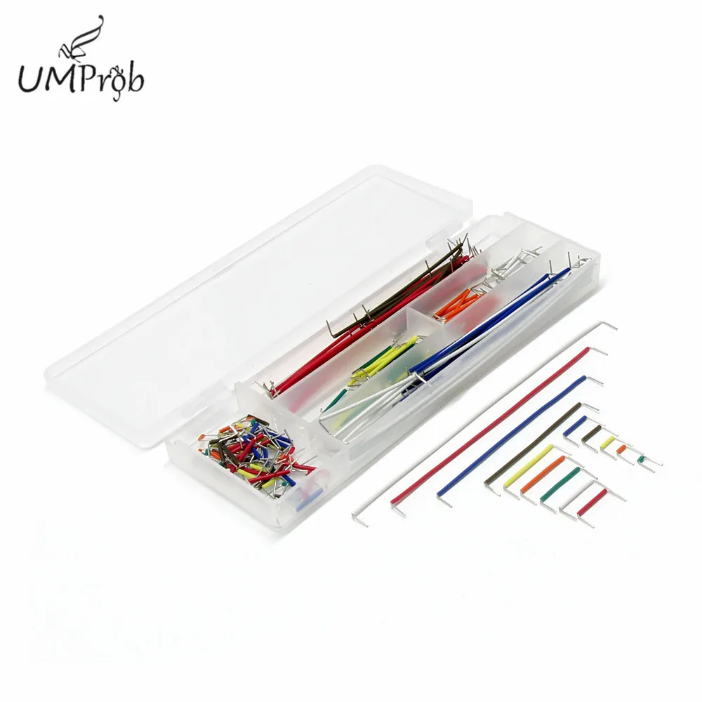 140 Pcs U Shape Solderless Breadboard Jumper Cable Wire Kit for arduino Raspberry pi Diy | Электронные компоненты и