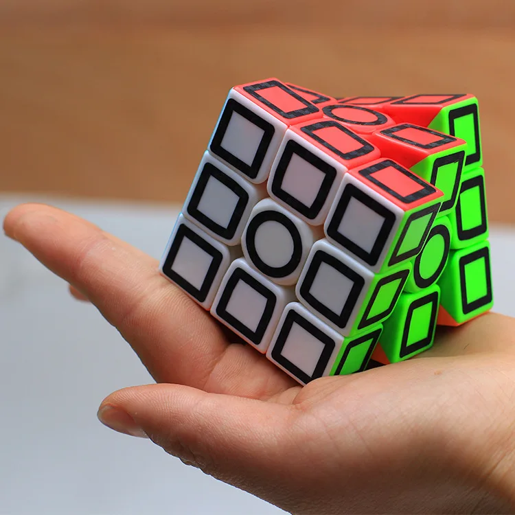 

ZCUBE 3x3x3 Carbon Fiber Sticker Magic Cube Puzzle 3x3 Speed Cubo magico Square Puzzle Gifts Educational Toys for Children