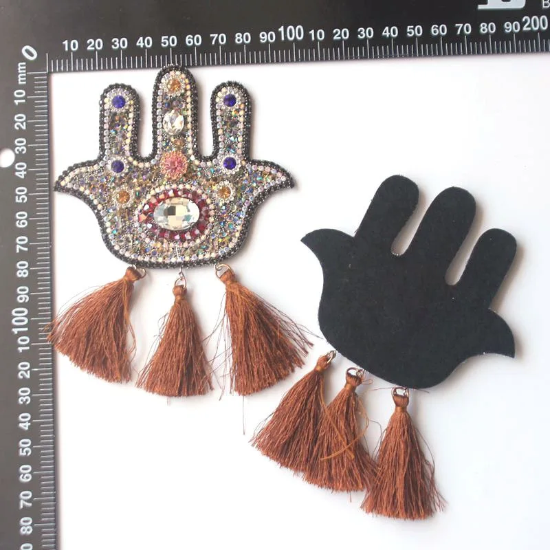 Новое поступление 3D Стразы ХАМАС ручная вышивка бисером нашивки для одежды сумки