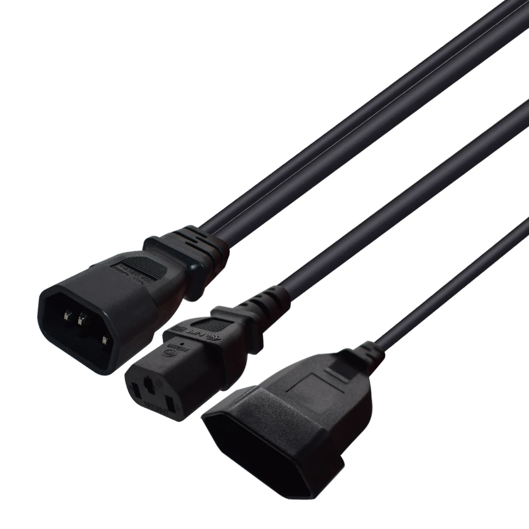 Кабель питания переменного тока IEC320 C14/C13 3 контакта на C13 отверстия европейская
