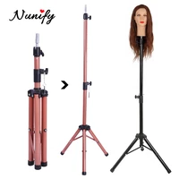 nunify adjustable tripod for training head mannequin hairdressing head holder clamp hair wig stand dummy head tripods salon tool