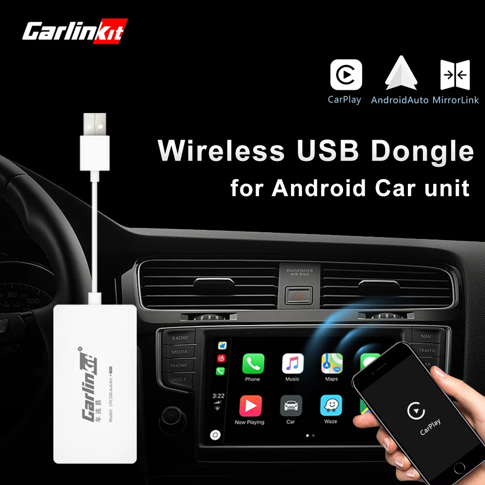

Carlinkit беспроводной Carplay Smart Link Apple CarPlay донгл для Android навигационный плеер Mini USB Carplay с Android авто