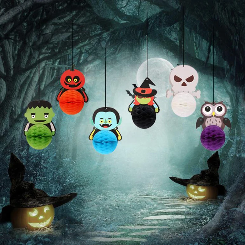 Хэллоуин ведьма украшение сад флажки ткани баннеры черный белый флаги украшения