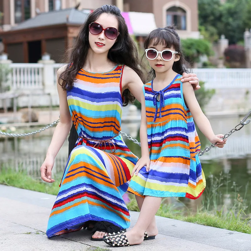 Для мамы и дочки длинные платья для свадебной вечеринки I Love Mama платье Семейные
