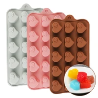 heart chocolate molds 15 cavity diy love shape silicone wedding candy baking molds cupcake decorations cake mold 3d cute mold