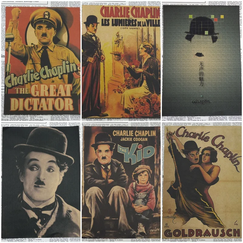 Классический постер в стиле ретро Chaplin украшение для дома живопись|Рисование и