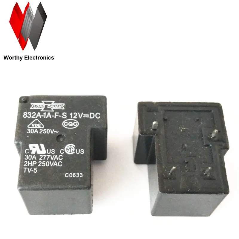 Оптовая продажа 10 шт./лот реле 832A-1A-F-S 12VDC | Обустройство дома