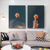 simple poster modern flower art printing mural home decoration painting