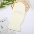 Балаклава с одним отверстием вязаные шапки Косплей ниндзя тактический Чехол на все лицо унисекс Зимняя Теплая Лыжная велосипедная маска однотонные шапочки шапка