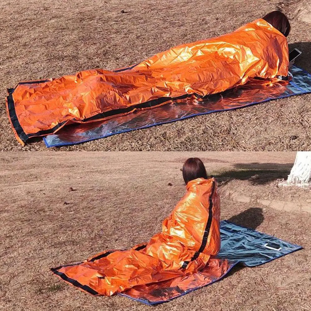 Аварийный спальный мешок для кемпинга Bivy компактное одеяло из майлара выживания