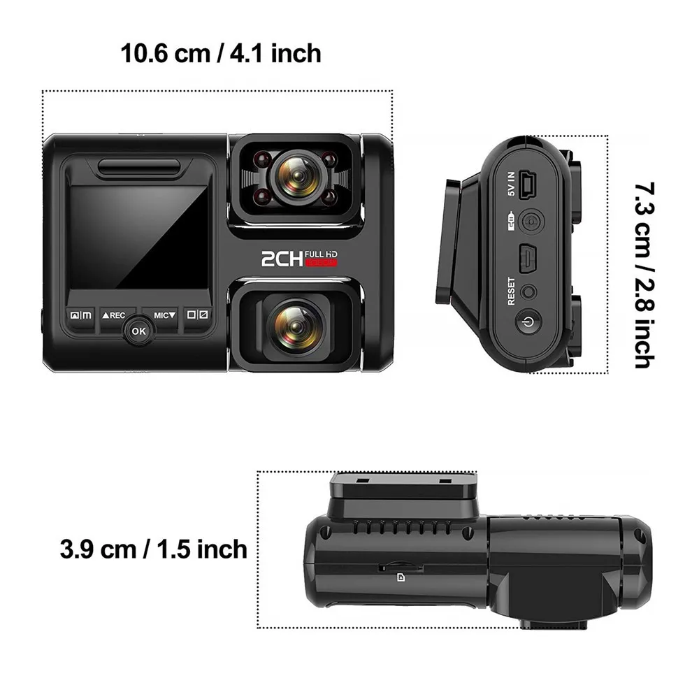 Автомобильный двойной видеорегистратор Wi Fi gps камера DVR 1080 P Full HD передняя и задняя