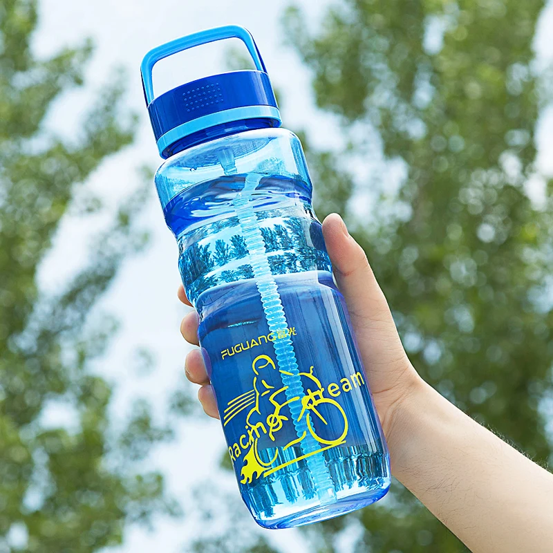 Прозрачная стеклянная бутылка для воды инфузор пешего туризма пластиковая сока