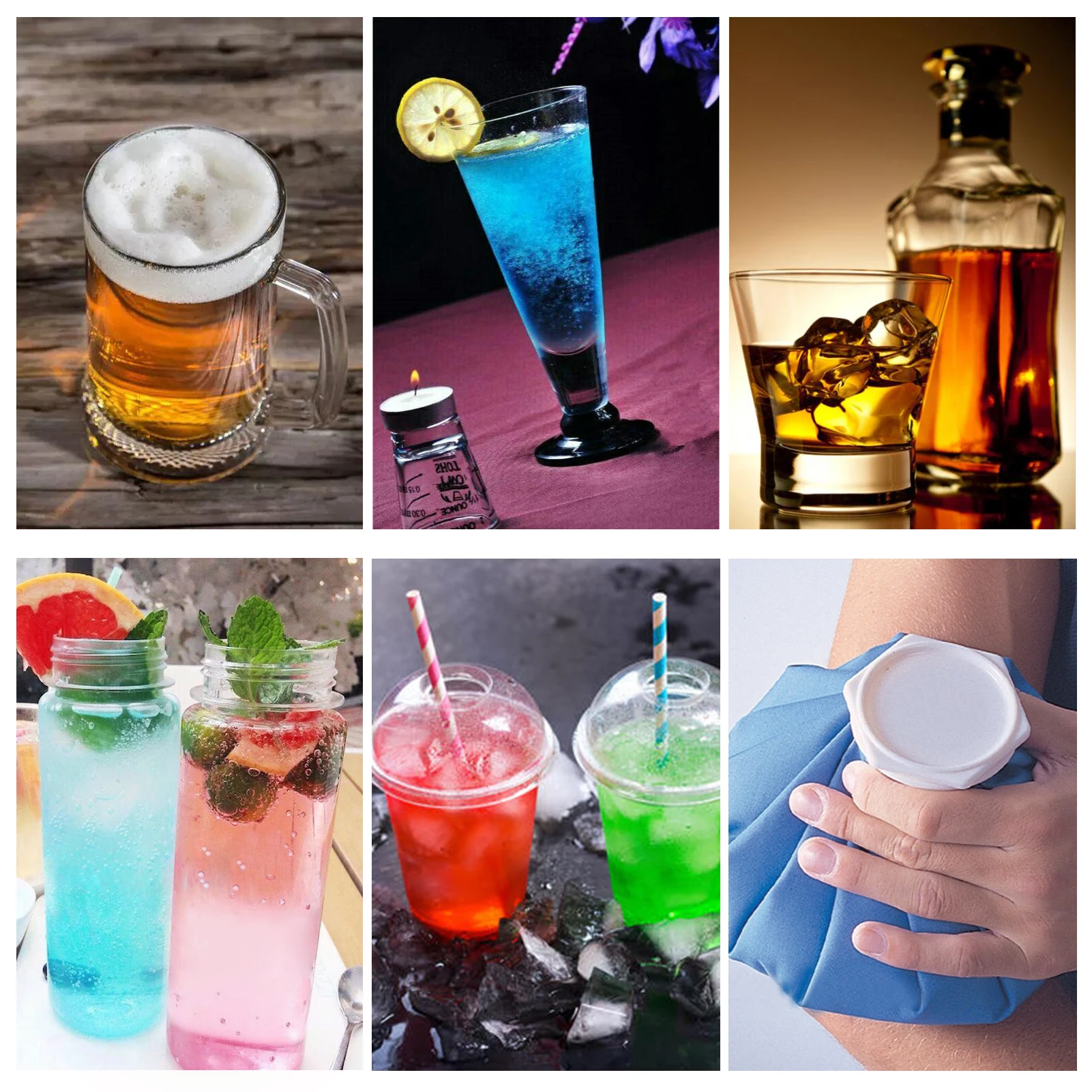 

15/30/50Pcs Artificial Ice Cubes 30mm Fake Acrylic Cube Whisky Drink Display Ice Cube Photography Props for Wedding Party