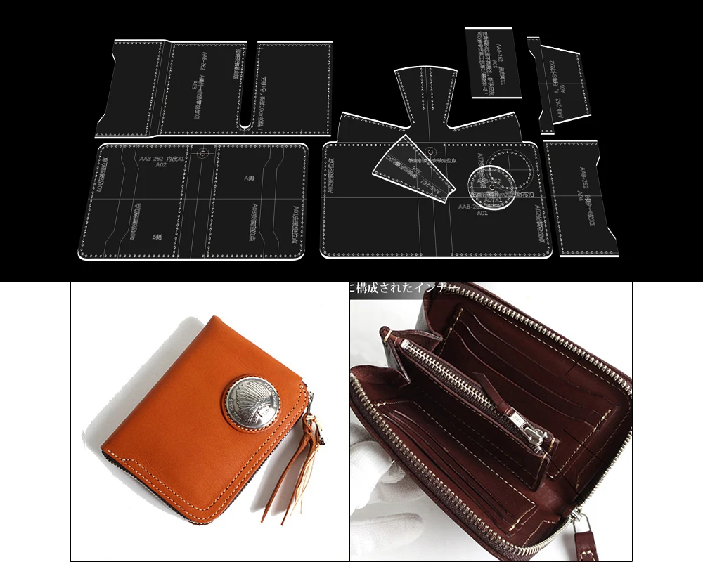 Сделай Сам кожаные изделия ручной работы кожаный мешок короткий кошелек на