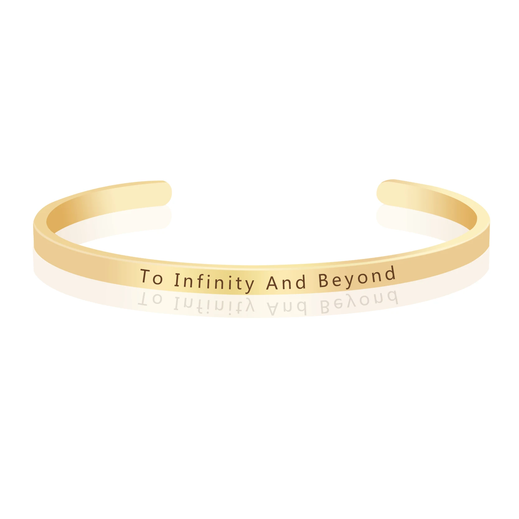 К бесконечности и за гранью модный браслет открытые манжеты положительный