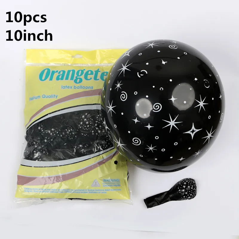 10pcs 1 шт. воздушный шар из фольги в космическом космосе для маленьких мальчиков, игрушки с днем рождения и планетой, вечерние украшения для изучения земной тематики - Цвет: 10pcs