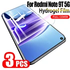 Комплект из 3 предметов, для redmi 9t note 9t гидрогель пленка для Xiaomi Redmi примечание 9T 5G протектор экрана гидрогель защитная пленка среднего класса против царапин пленка