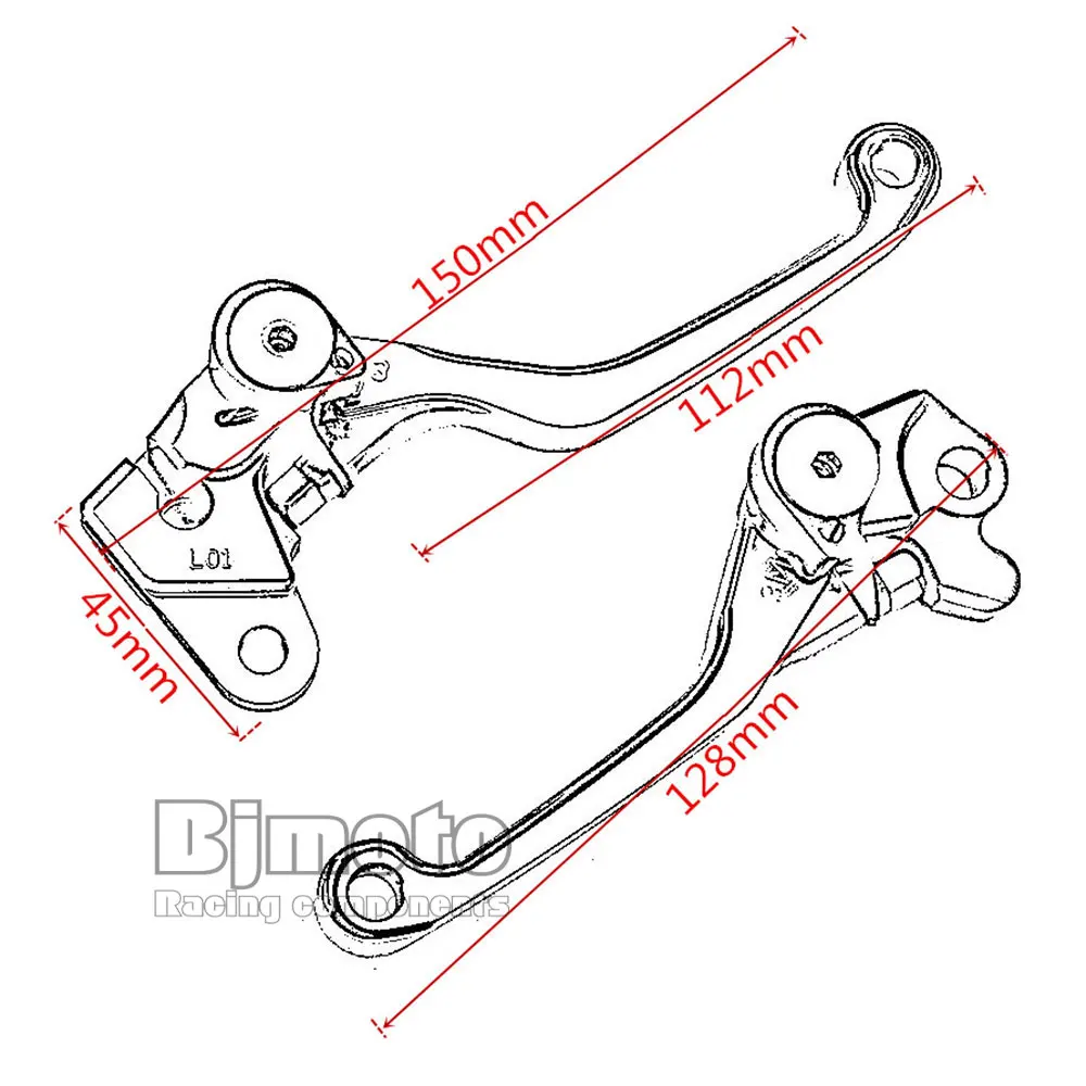 Оранжевый складной рычаг сцепления для мотоцикла с ЧПУ KTM 65SX 105SX 2004 2011 85SX 2003