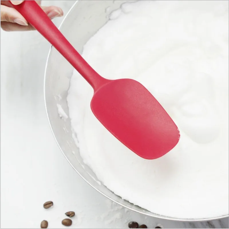 21CM Hot Universal Heat Resistant Integrate Handle Silicone Spoon Scraper Spatula Ice Cream Cake Kitchen Tool Utensil | Дом и сад