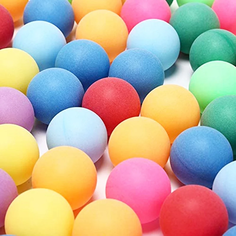 

150Pcs/Pack Colored Ping Pong Balls 40mm Entertainment Table Tennis Balls Mixed Colors Beer Pong Balls Game