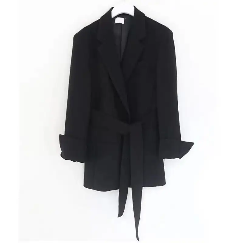 Весенне осенний Новый корейский костюм куртка женское Свободное пальто