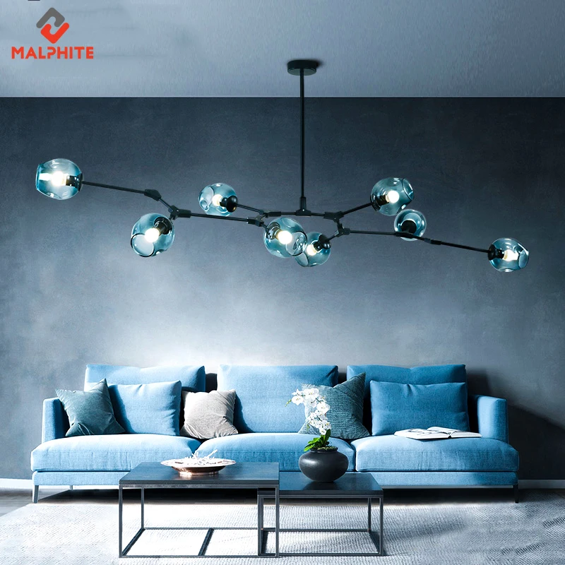 Люстра современный светильник из стекла Детская для гостиной спальни Подвесная