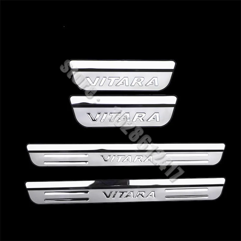 Car styling Stainless Steel car external Scuff Plate/Door Sill Door Sill for Suzuki Vitara 2015 -2020 Car accessories 4 Car styling Stainless Steel car external Scuff Plate/Door Sill Door Sill for Suzuki Vitara 2015 -2020 Car accessories 4