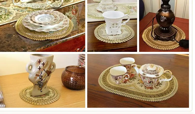 Европейский столовых Настольный коврик Подставка под вазу pad чаша подушка ткани