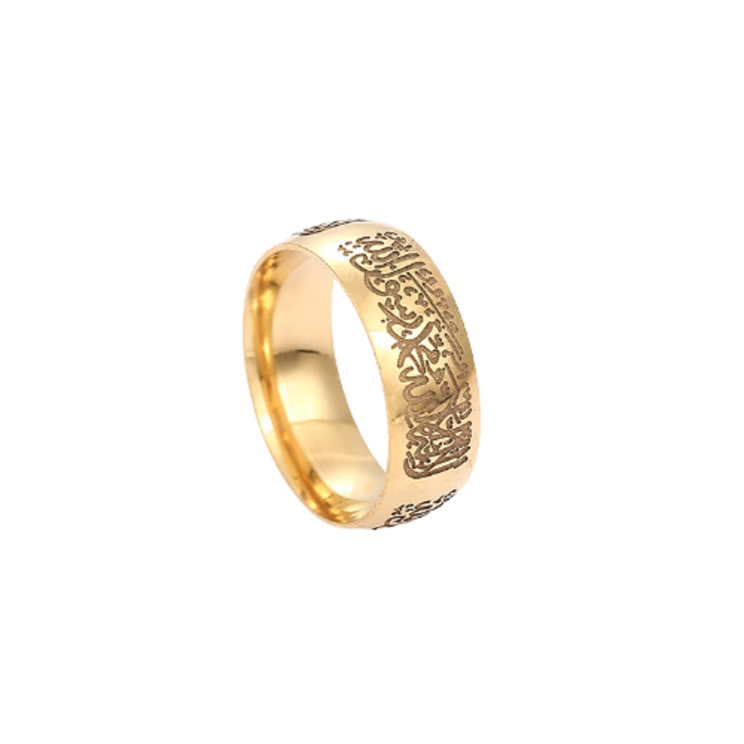 Мужское кольцо из титановой стали с этническим надписью Orna | Украшения и
