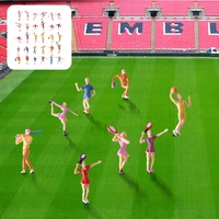 miniature people painted sports figures 150 diorama architecture building layout outdoor decoration kits 15pcslot