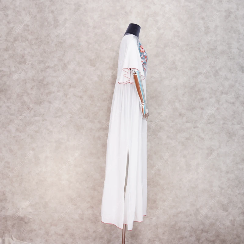 Пляжная туника в богемном стиле хлопковая накидка купальный костюм на бикини