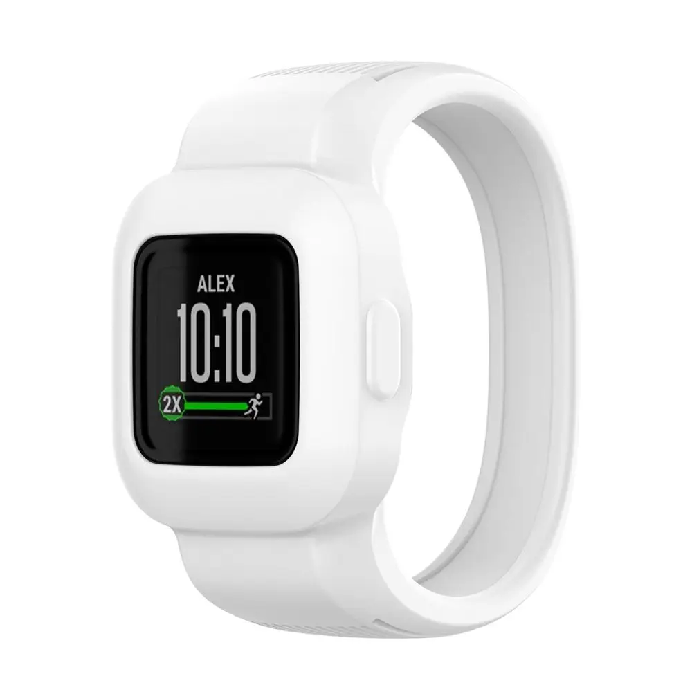 Для Garmin Vivofit JR 3 GarminFit JR3 сменный без пряжки ремешок мягкий силиконовый Твердый