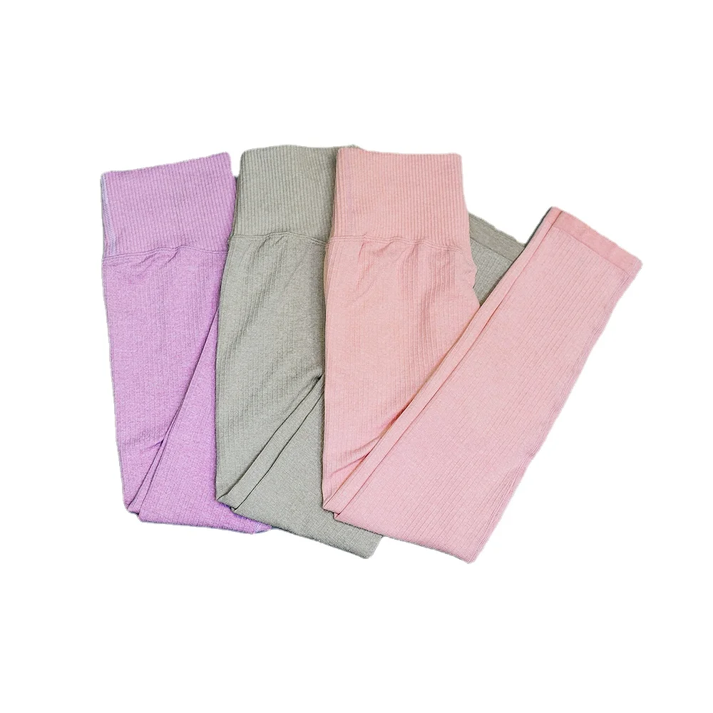 

CXUEY Knit Yoga Pants Breathable Gym Sport Leggings 2021 Leggings Sport Women Fitness Dry Fit Workout Running Tights Woman Pink