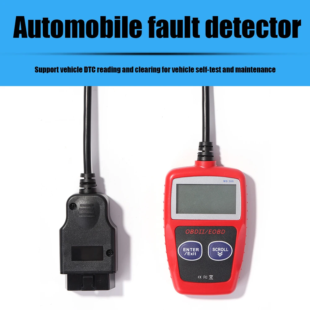 

MS309 Digital LCD Display OBD2 Scanner For Car Engine Analyzer Diagnostic Tool OBDII Car Code Reader