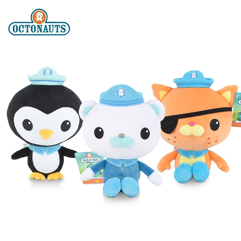 Original Octonauts 30cm/46cm Cartoon Plush Toys Kwazii Peso Barnacles Tweak Anime Figures Stuffed Plush Doll Girl Toy Kids Gift