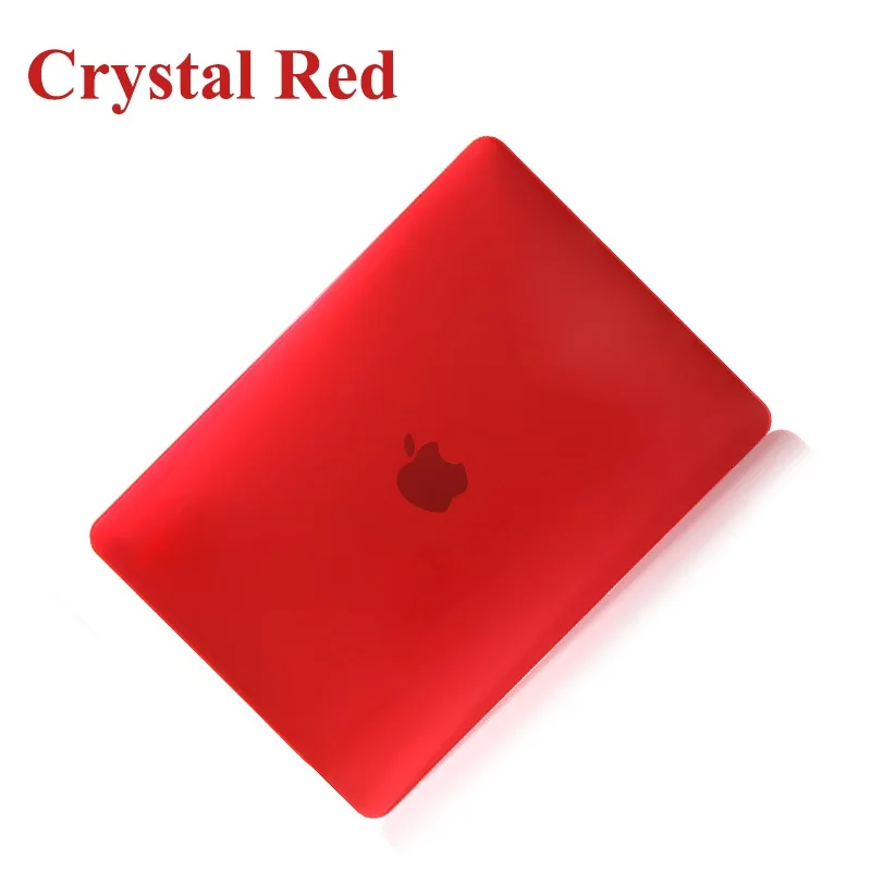 Ноутбук чехол для ноутбука MacBook Air Pro retina, возрастом 11, 12, 13, 15 Mac Book Pro 15,4 13,3 дюймов Сенсорная панель A1706 A1989 A2159 A1707 A1990 - Цвет: Crystal Red