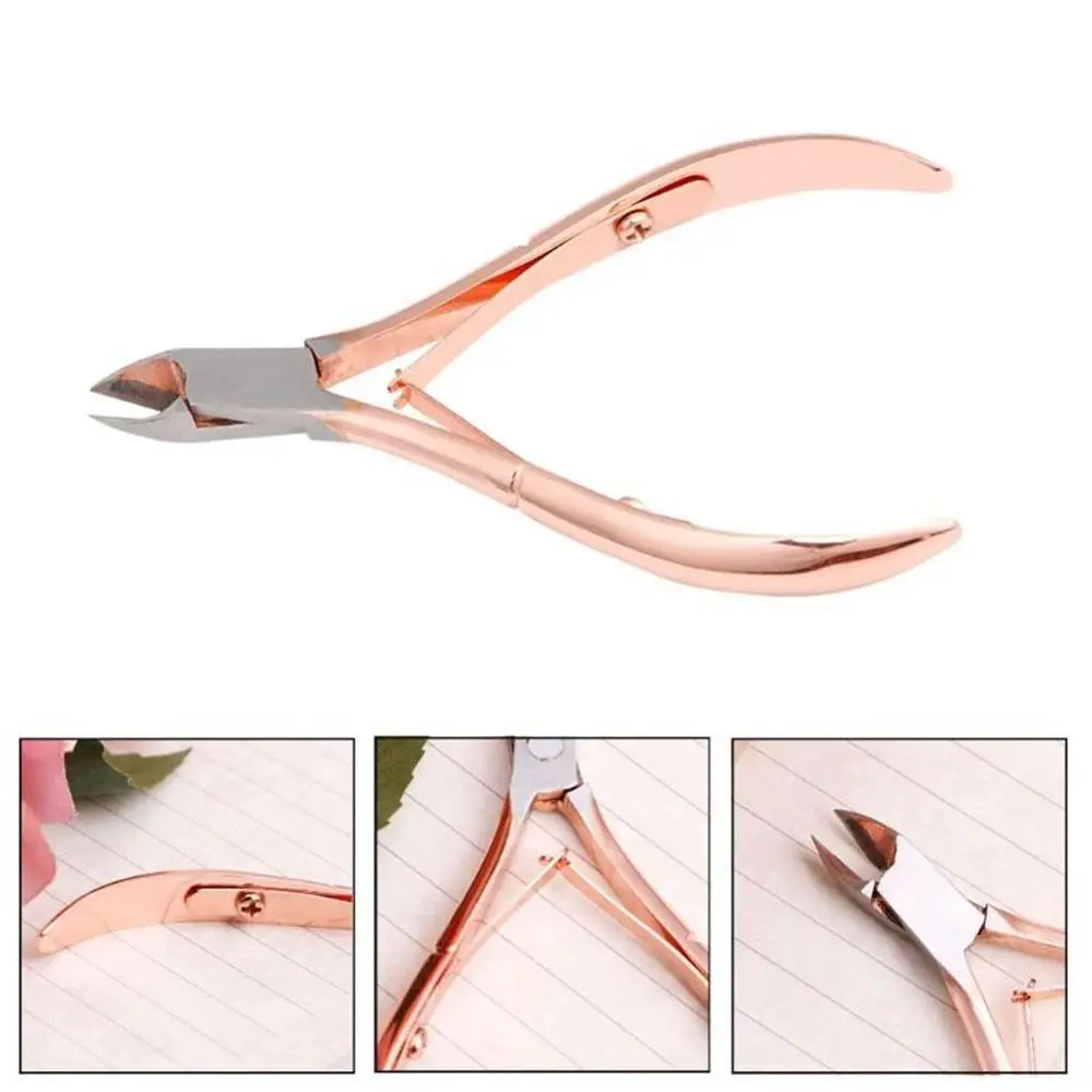 1pc Portable Professional Stainless Steel Nail Cuticle Scissors Cutter Clipper Pedicure Trim Eagle Beak Pliers Manicure Nipper