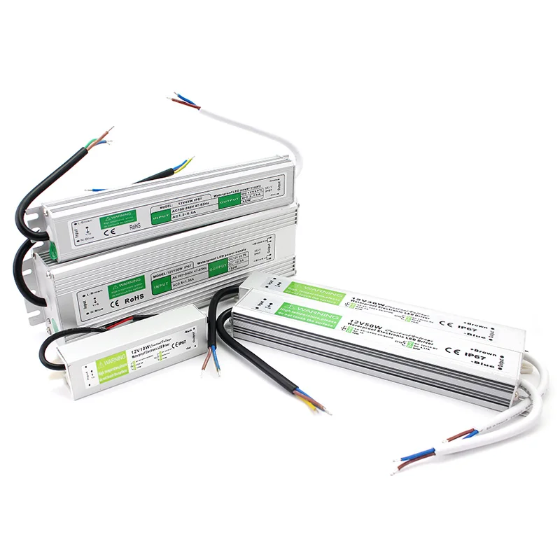 IP67 Водонепроницаемый Светодиодный драйвер 12V 24V SMPS импульсный источник питания