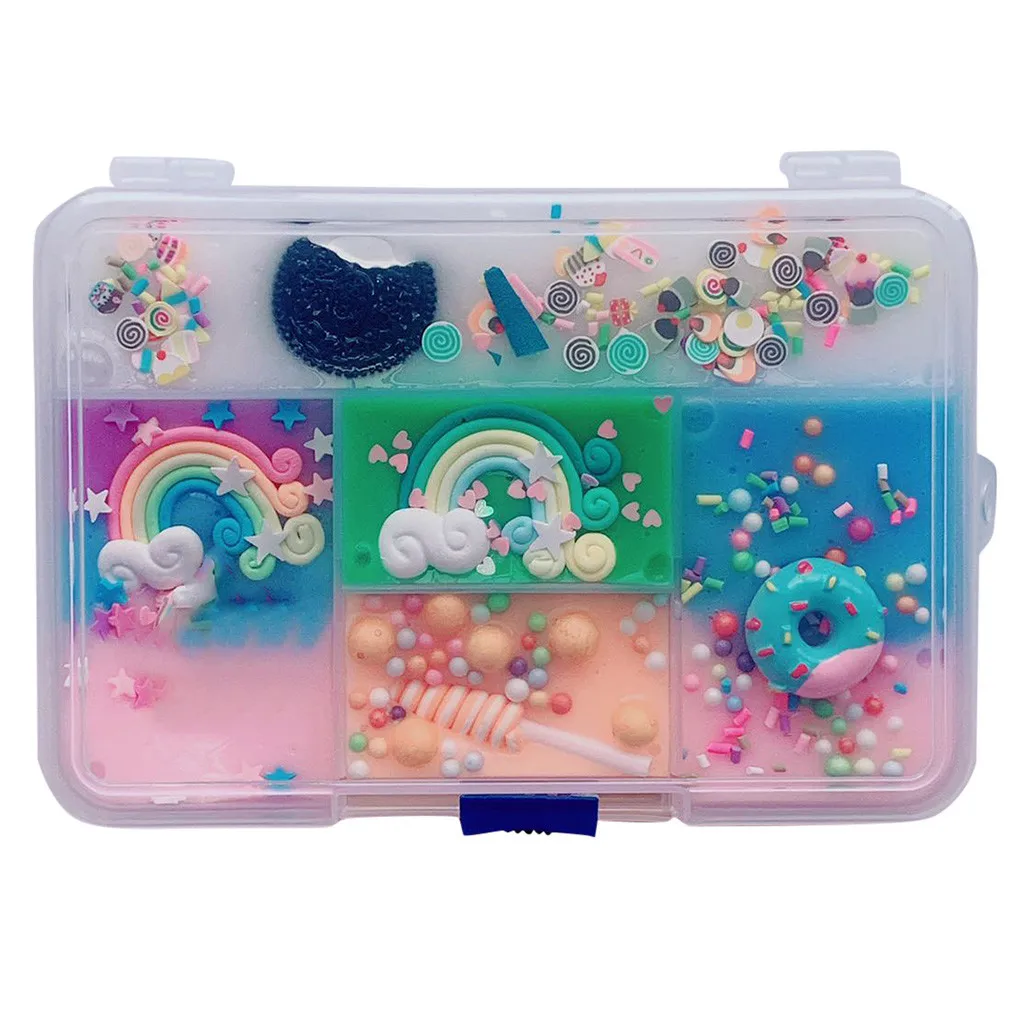 Красочное смешивание облаков очаровательные слаймы для детей игрушки снятия