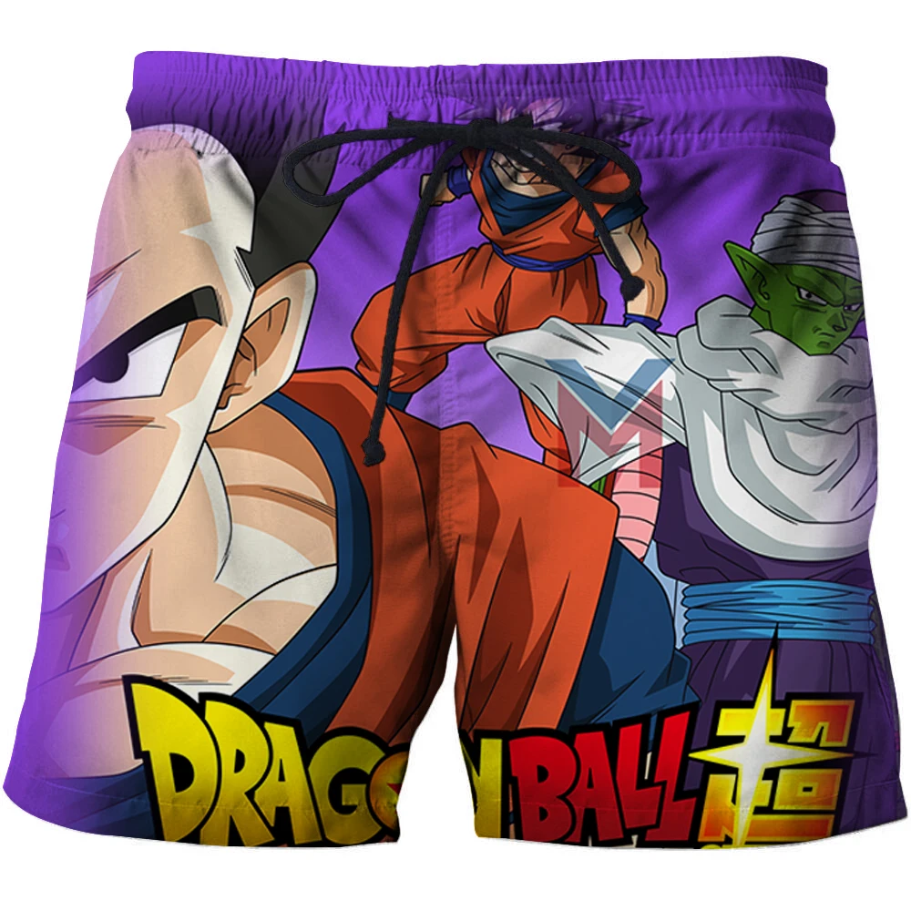 Повседневные летние шорты для серфинга мужские пляжные с принтом Dragon Ball Z
