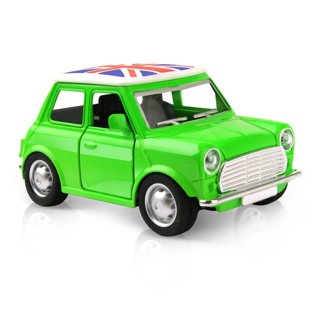 Green 3 типа мини винтажная литая машина литая под давлением Модель автомобиля игрушки транспортные средства для мальчиков мигающий светильник и музыкальный автомобиль Развивающие игрушки для детей - Цвет: Green