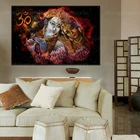 Пара Кришна и Радха Художественная Картина на холсте индийские плакаты принты современная картина на стену для гостиной спальни домашний декор