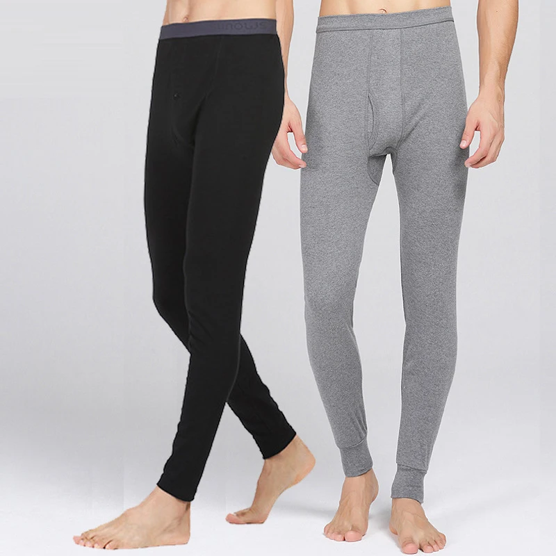 Лидер продаж Для мужчин хлопковый теплый зимний костюм из Термальность брюки