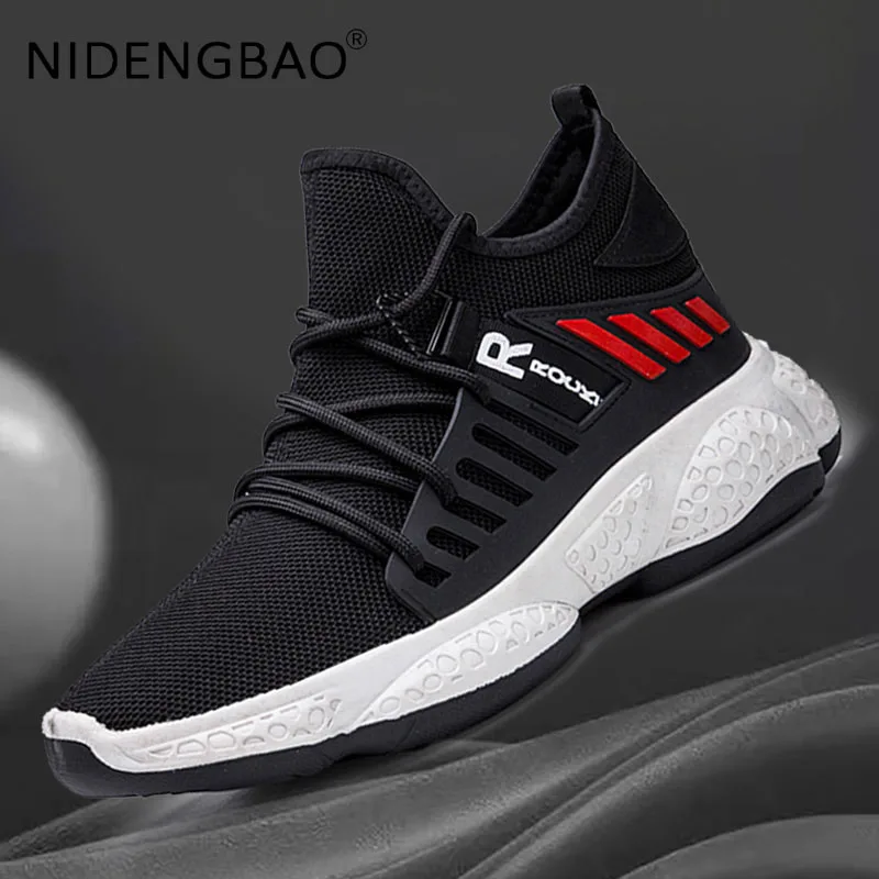 Summer Men Running Jogging Sports Shoes Mesh Breathable Male Sneakers Lightweight Damping Outdoor Casual Shoes Zapatillas Hombre