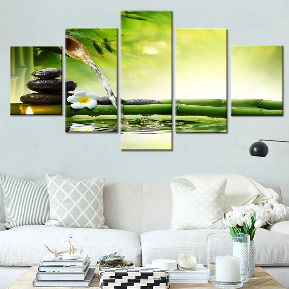 

Artsailing Landscape Oil Painting of Porch Living Room Canvas Painting HD 5 Pieces Wall Posters Vintage Decor No Frame Artwork