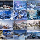 5D алмазная картина зимняя природа мозаика Снежный пейзаж Картина Стразы Сделай Сам Алмазная вышивка крестиком ледяной Декор