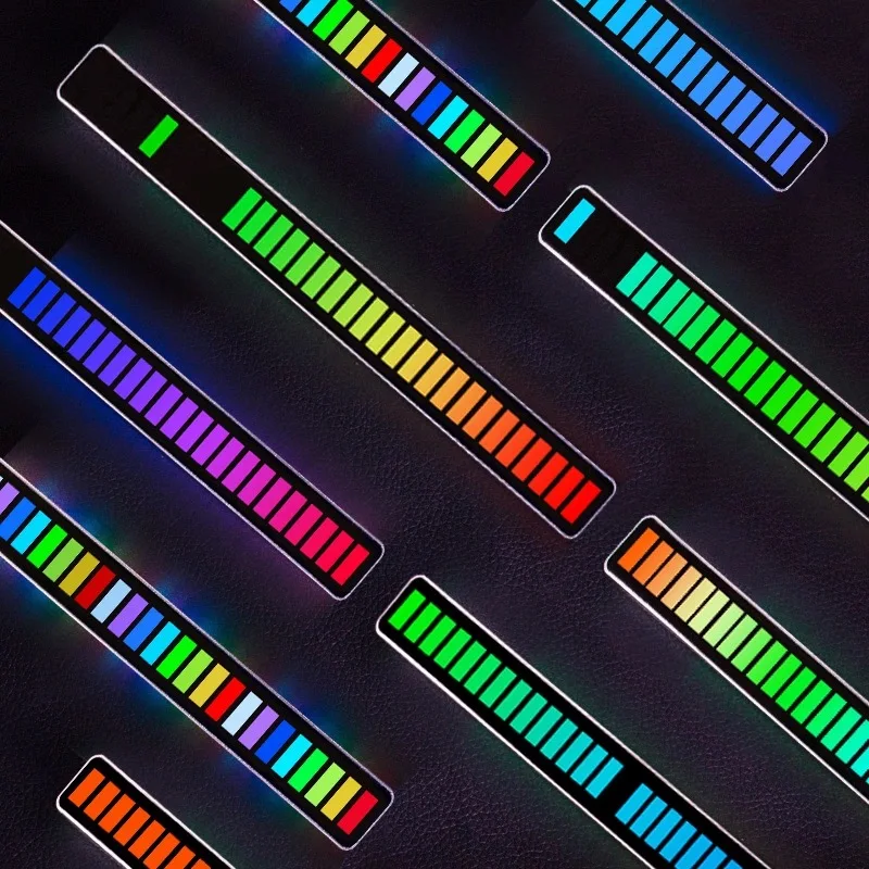 

Звуковое управление, световая палочка, 32 бит, RGB, Настольная звуковая панель спектра, пикап, Бадди, окружающая среда, DJ, светодиодный дисплей, ...